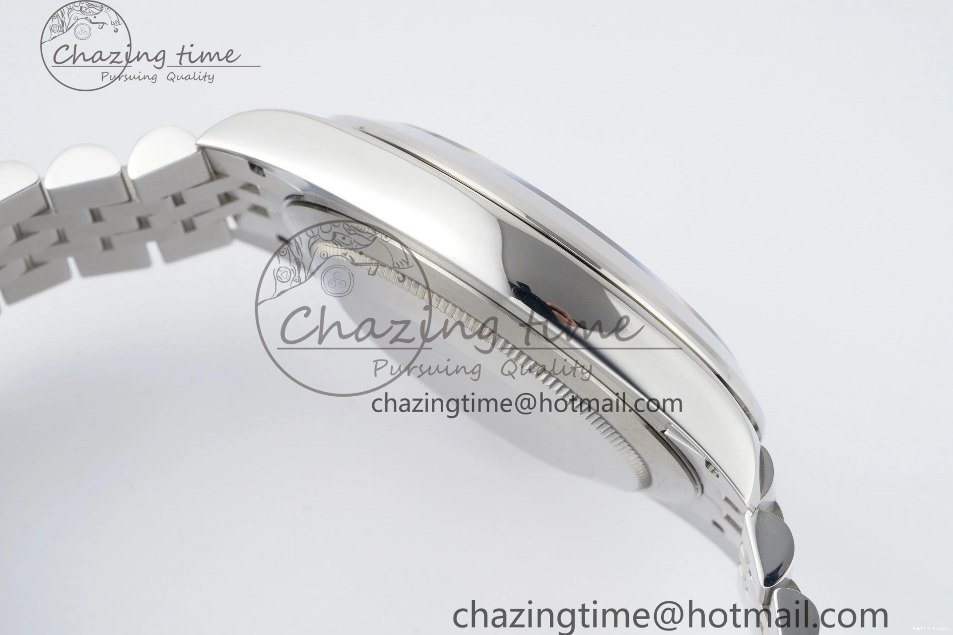 0227 Snug DateJust 41 SS Polished Bezel KING 1:1 Best Edition 904L Steel Blue Roman Dial on Jubilee Bracelet VR 2213